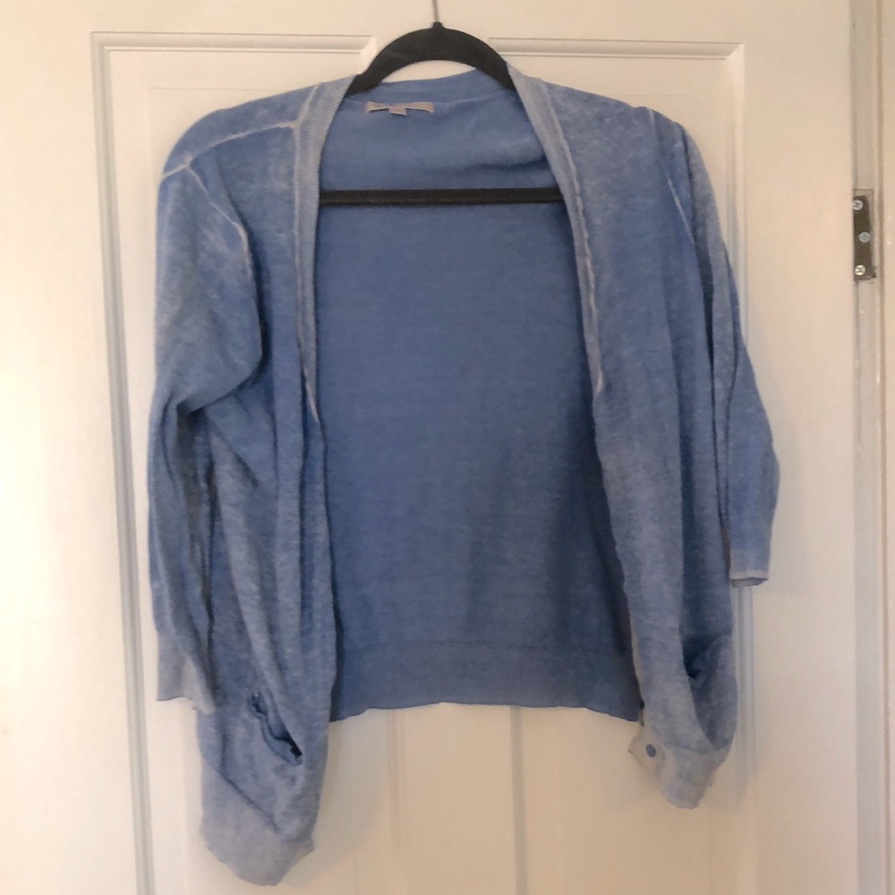 Blue Cardigan.